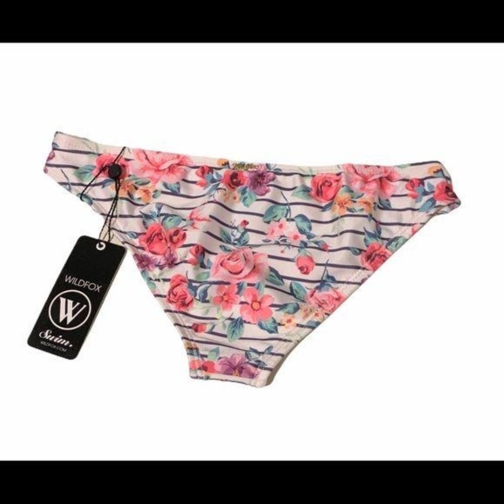 NWT Wildfox White Floral Bikini Bottom - Picture 2 of 6